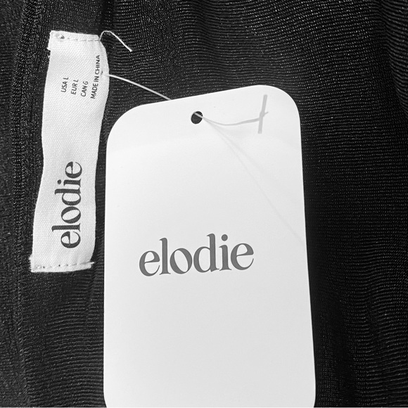 Elodie Classic Black Strapless Mini Dress/Top Sz L - Picture 5 of 11